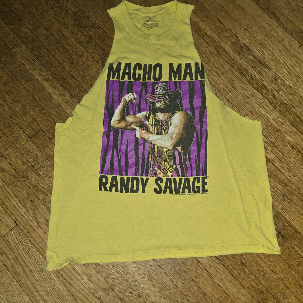 Macho Man Randy Savage Yellow Sleeveless Shirt